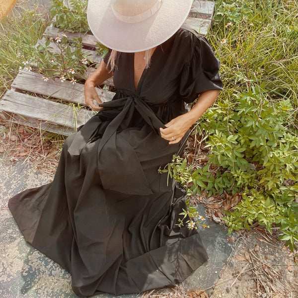 The Bigger the Bow Maxi Dress