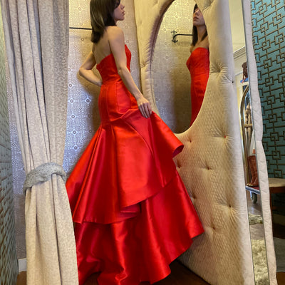 Ruby Red Evening Gown