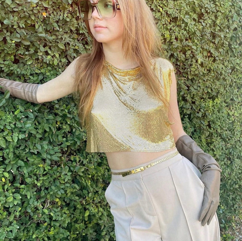 Gold Dust Chainmail Top – Divas and Devils HOUSE of STYLE