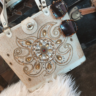 vintage jewelled sun purse